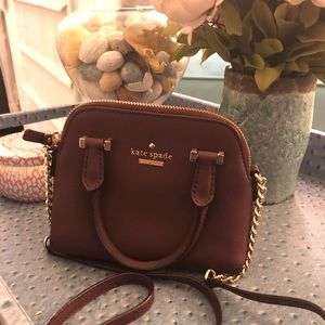 Kate Spade Burgundy Mini Crossbody